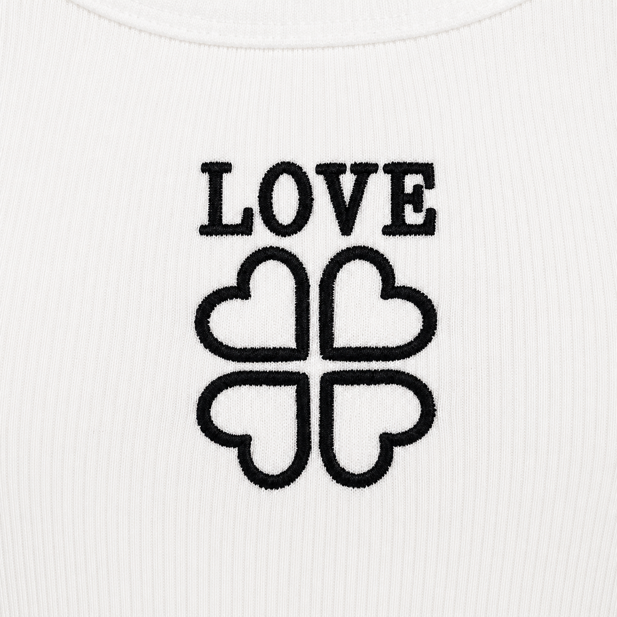 Conjunto Camisa de Rayas Azul Cielo con Camiseta Love Blanca
