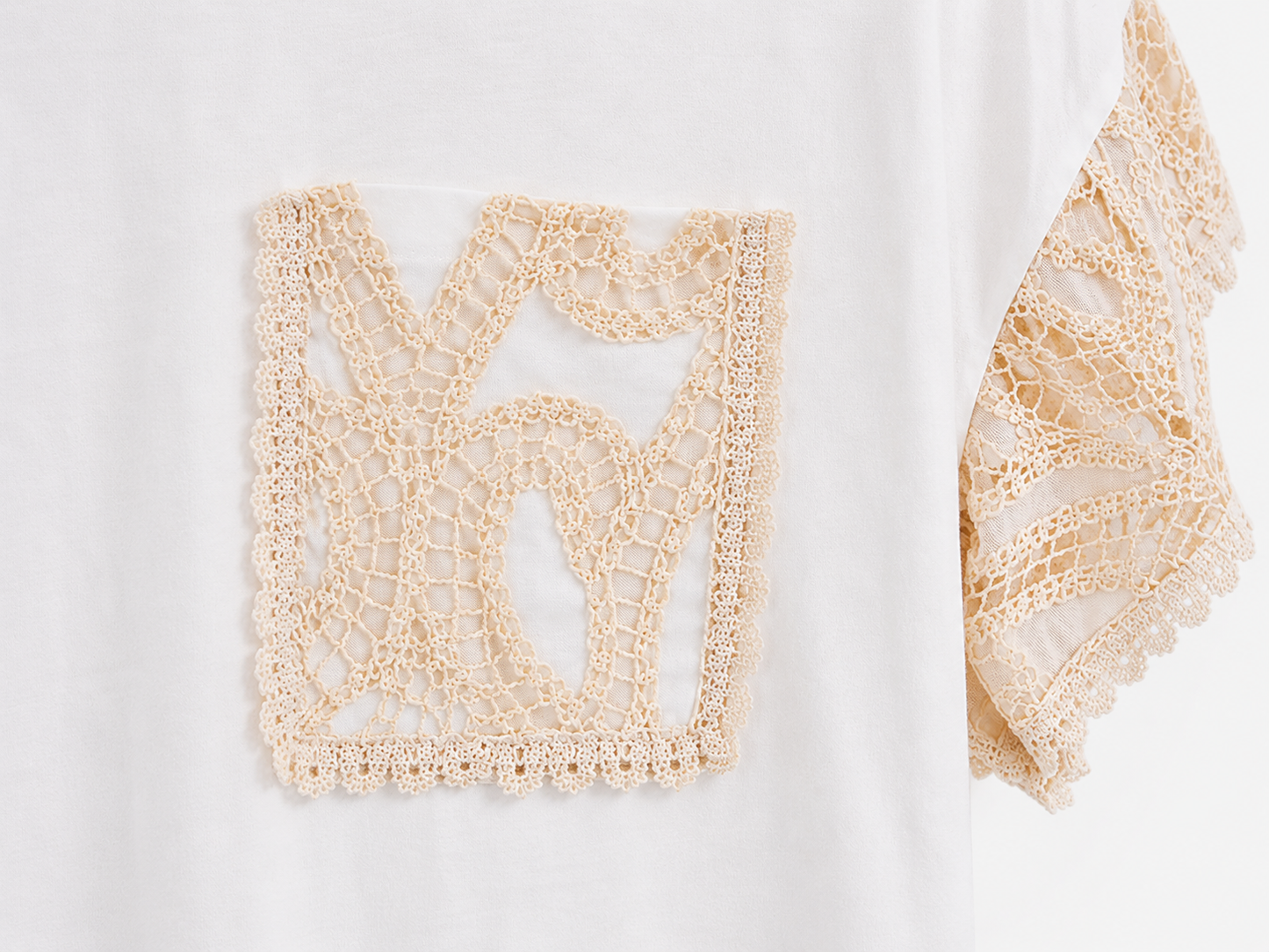 Camiseta crochet pocket