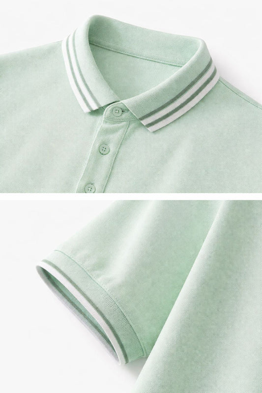 Polo cuello maho detalle