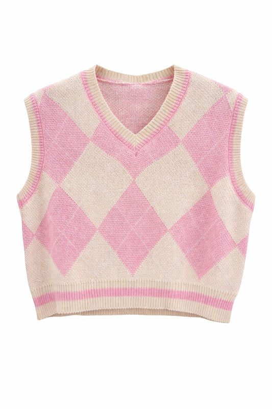 Chaleco de Punto Rombos