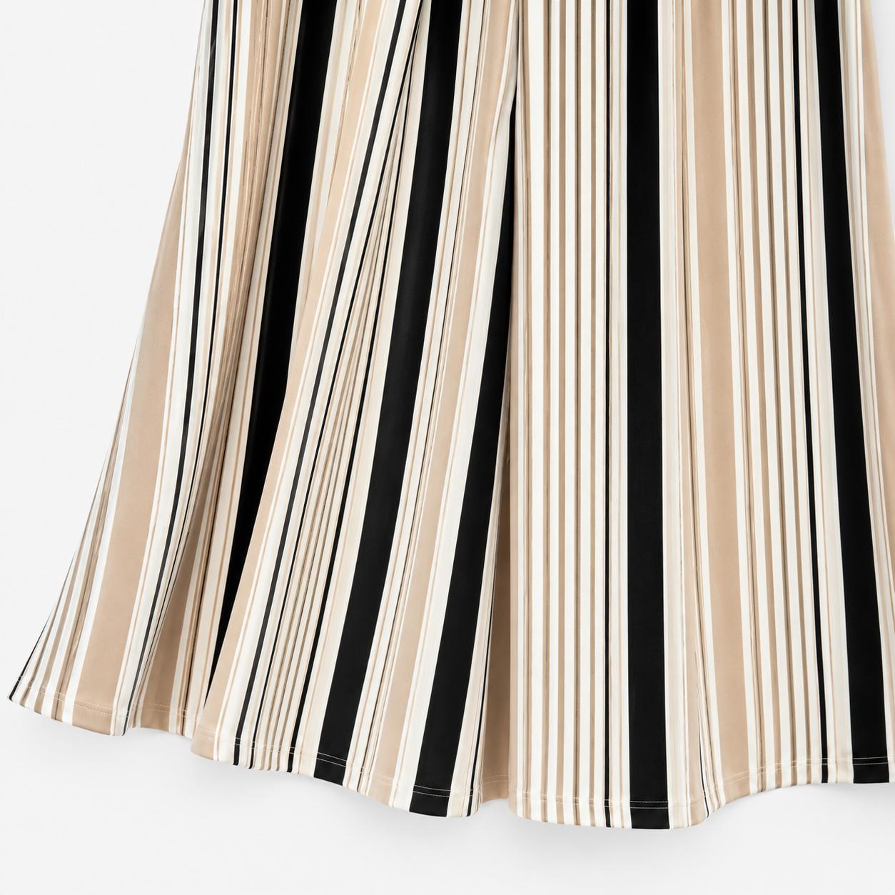 Vestido Midi Rayas Sin Mangas