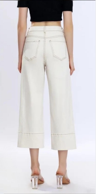 Pantalon tejano dobladillo ancho | Estilo Vintage Moderno