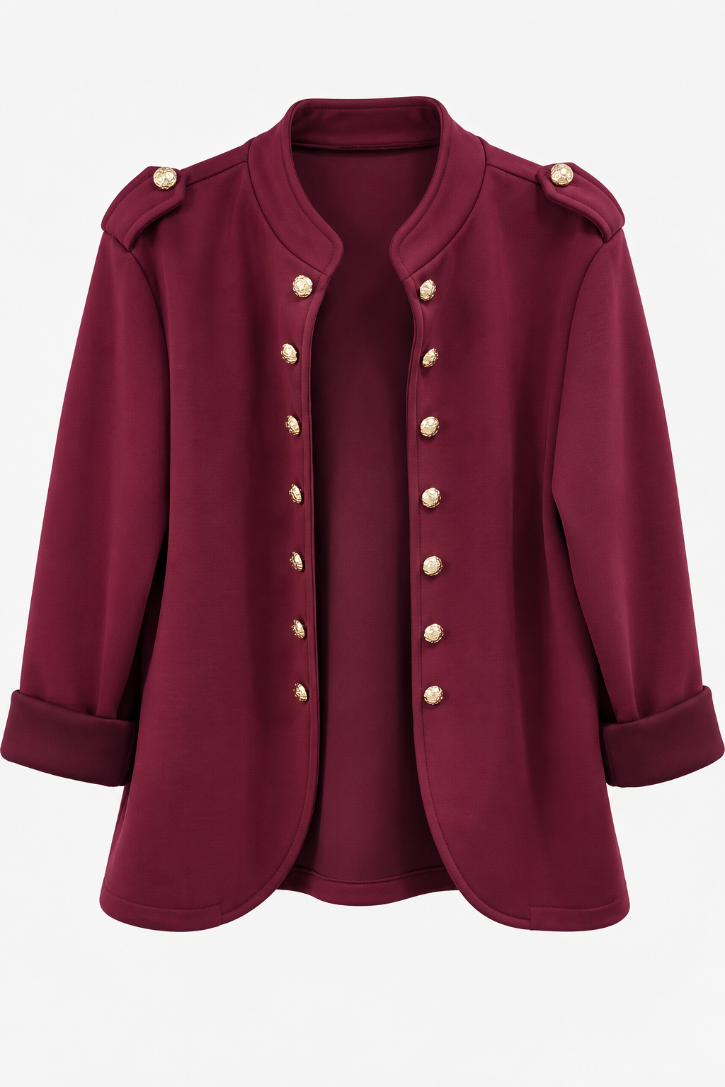 Chaqueta Militar con Botones Dorados