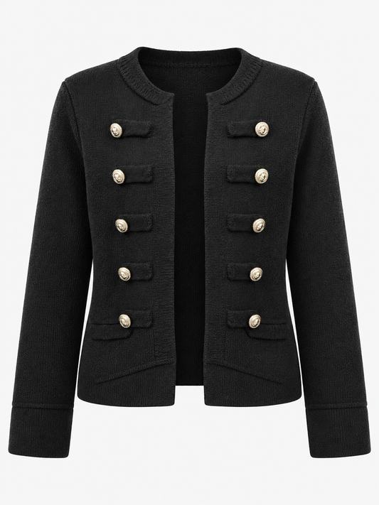 Chaqueta de punto con elegantes botones