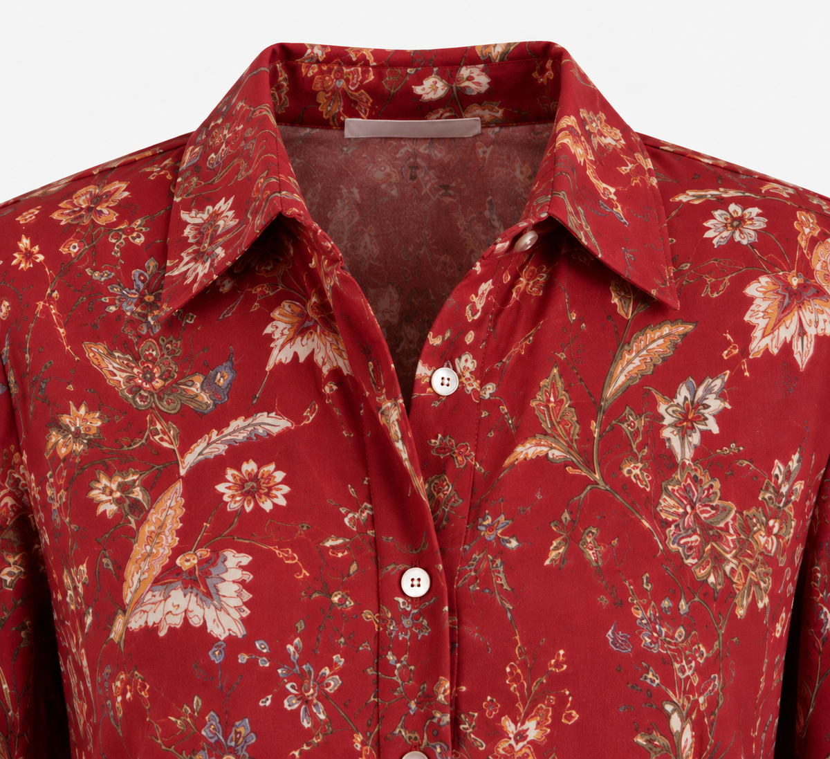 Blusa Estampada Boho Roja