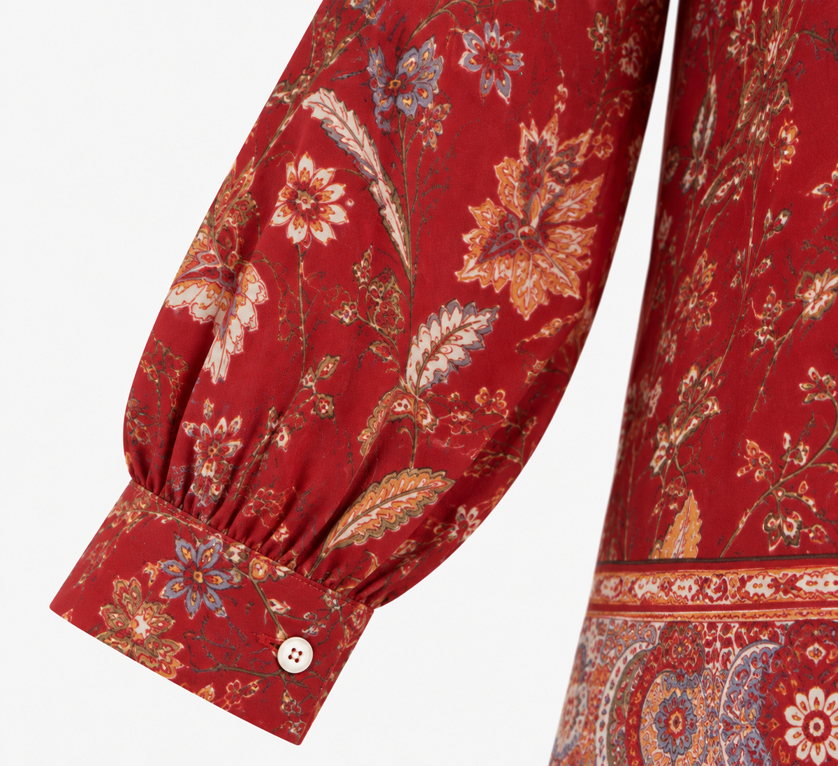 Blusa Estampada Boho Roja