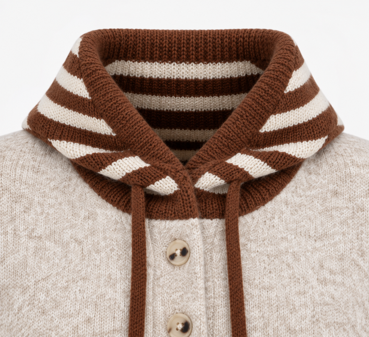 Chaqueta de Punto Beige