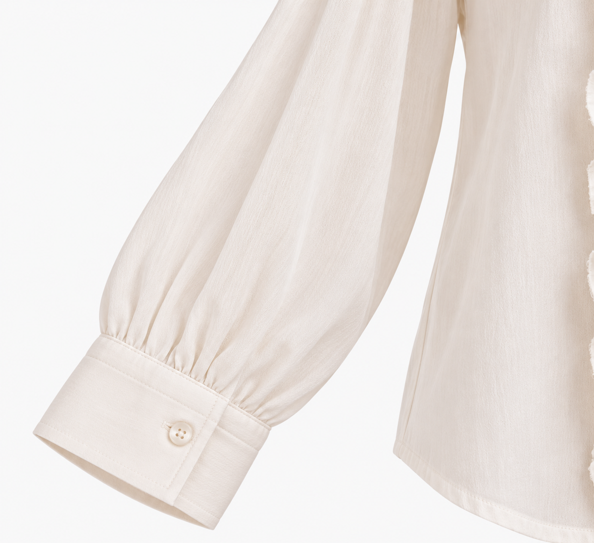 Blusa Cruda con Volantes Frontales