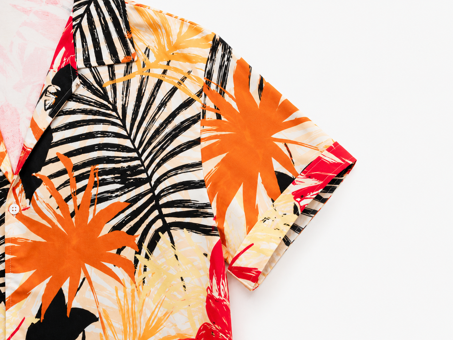 Camisa Estampada Cuello Mao