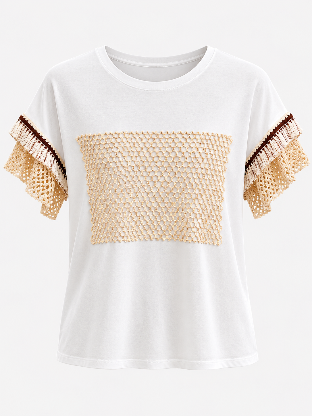 Camiseta Crochet Boho Net