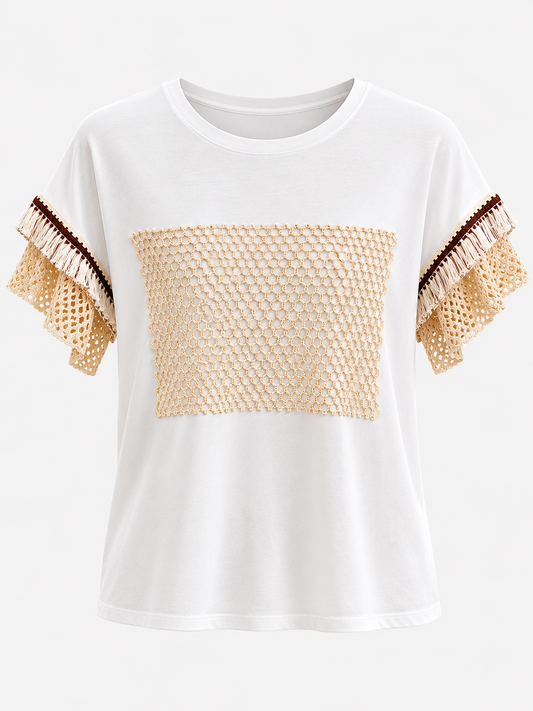 Camiseta Crochet Boho Net