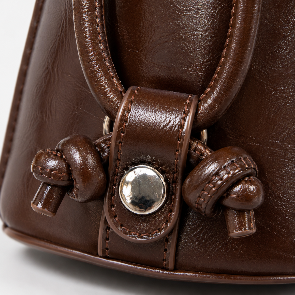Bolso Bucket Marrón Chocolate