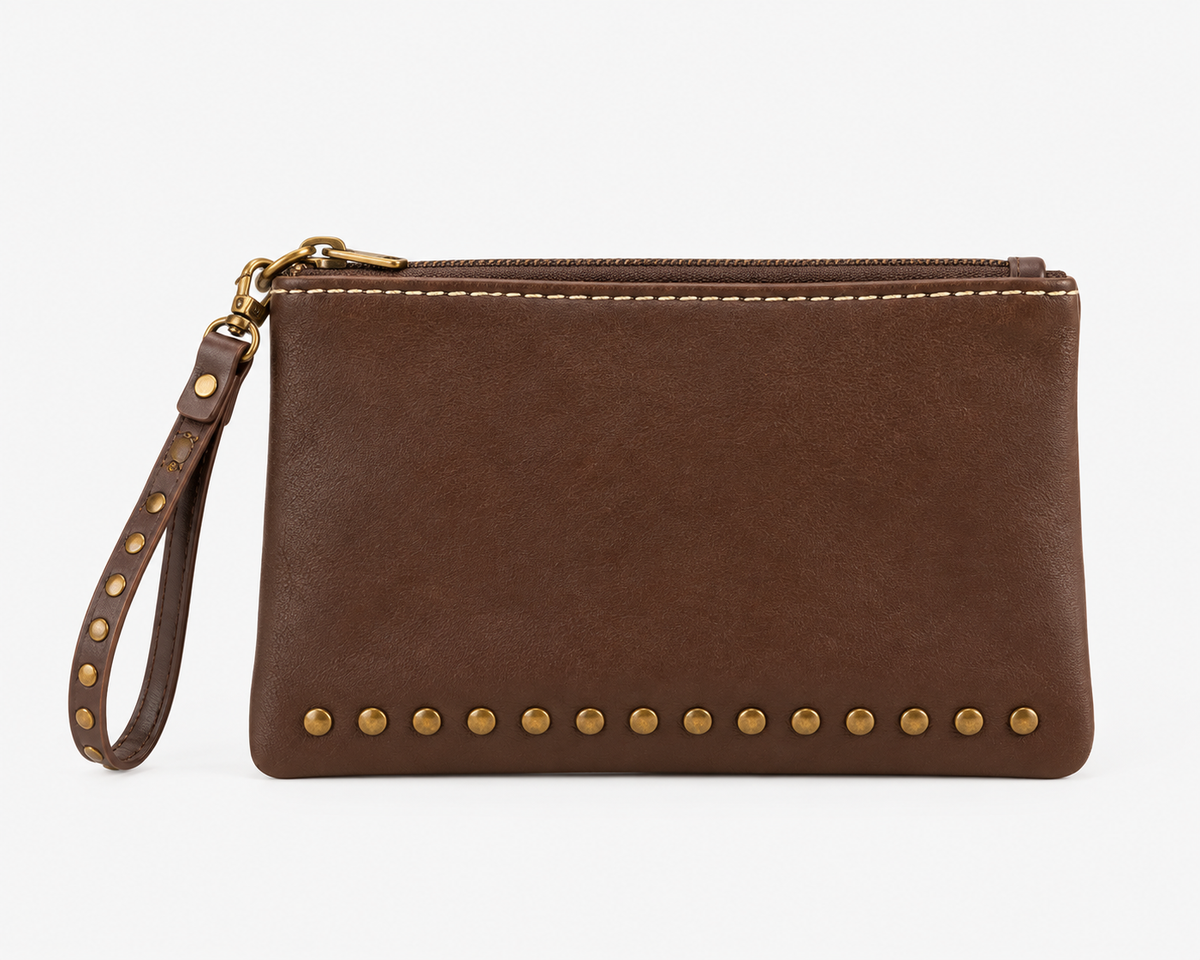 Bolso Hobo Vintage Marrón con Cartera Extraíble