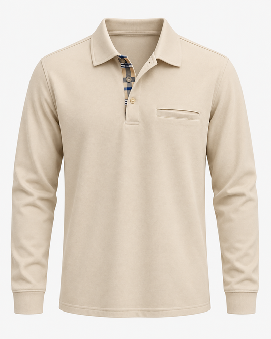 Polo Jaspeado de Manga