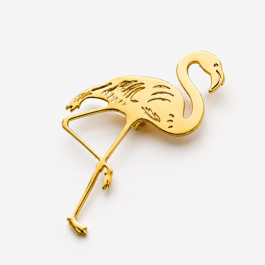 Broche Flamenco Dorado Premium
