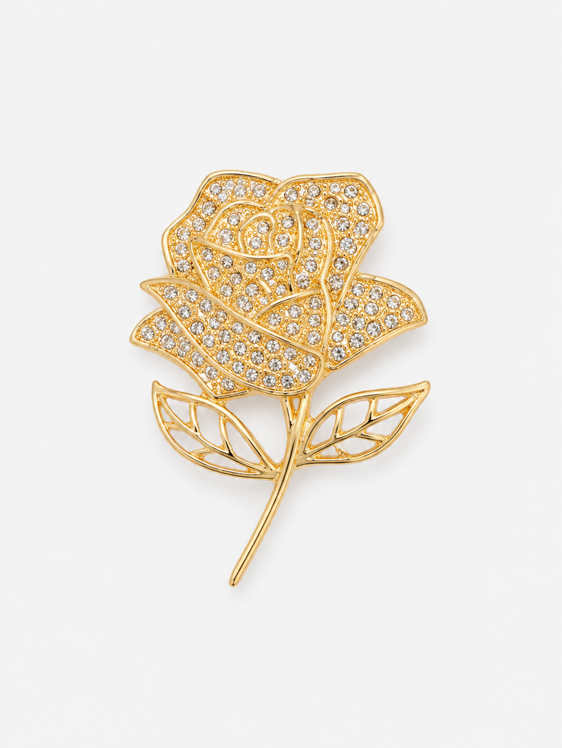 Broche Golden Rose Luxe