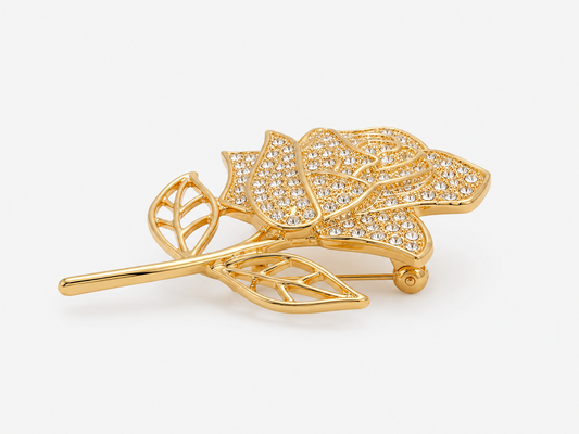 Broche Golden Rose Luxe