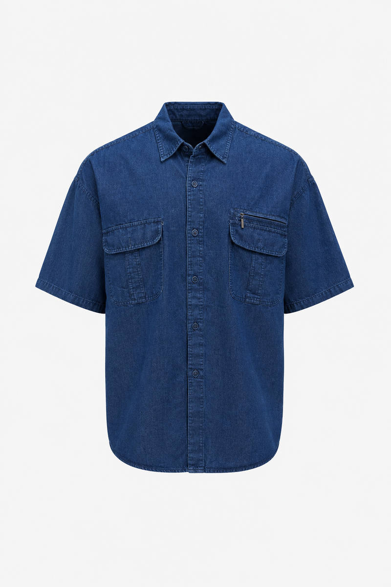 Camisa Denim Oversize Hombre