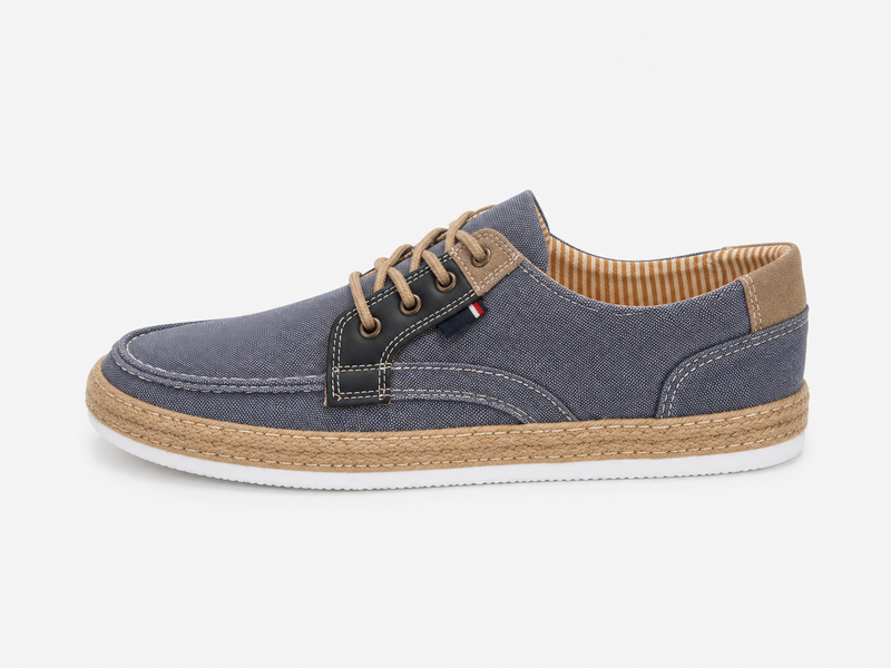 Zapato Náutico Denim Azul Hombre