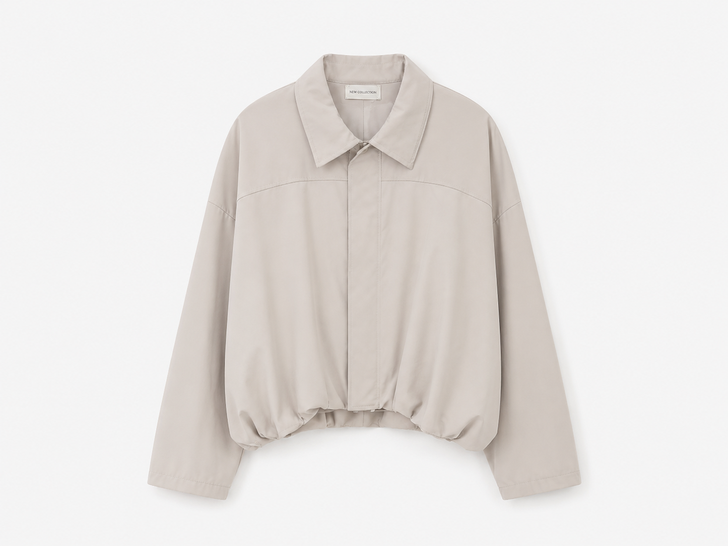 Cazadora Polipiel Beige Oversize
