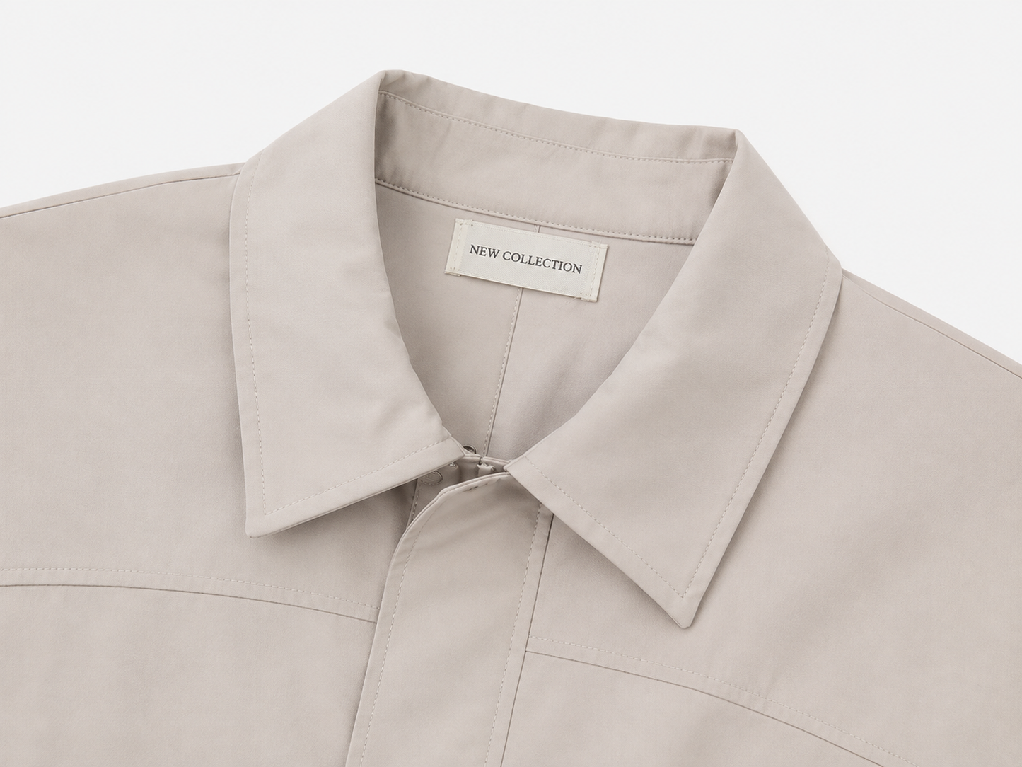 Cazadora Polipiel Beige Oversize