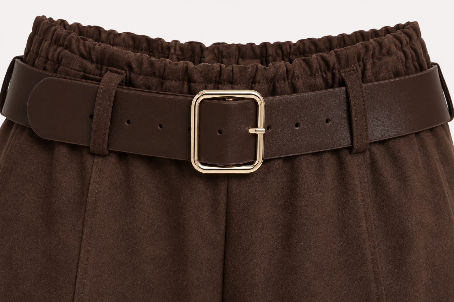Pantalón Palazzo Chocolate con Cinturón