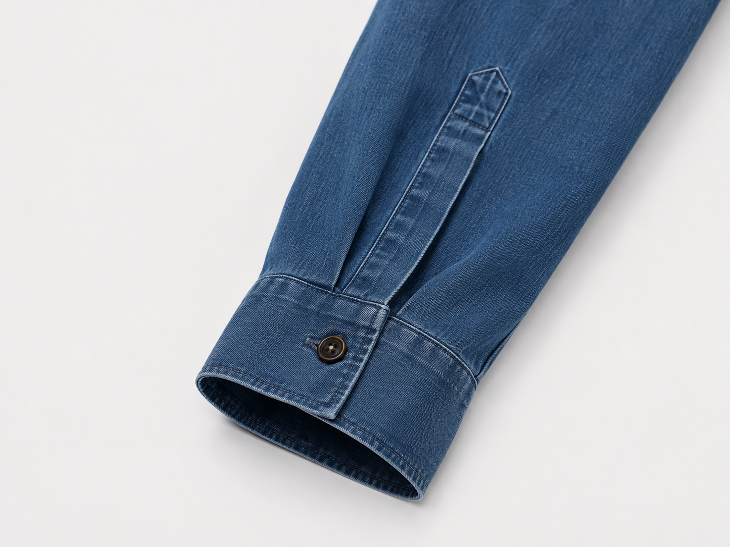 Camisa Tencel Denim Azul