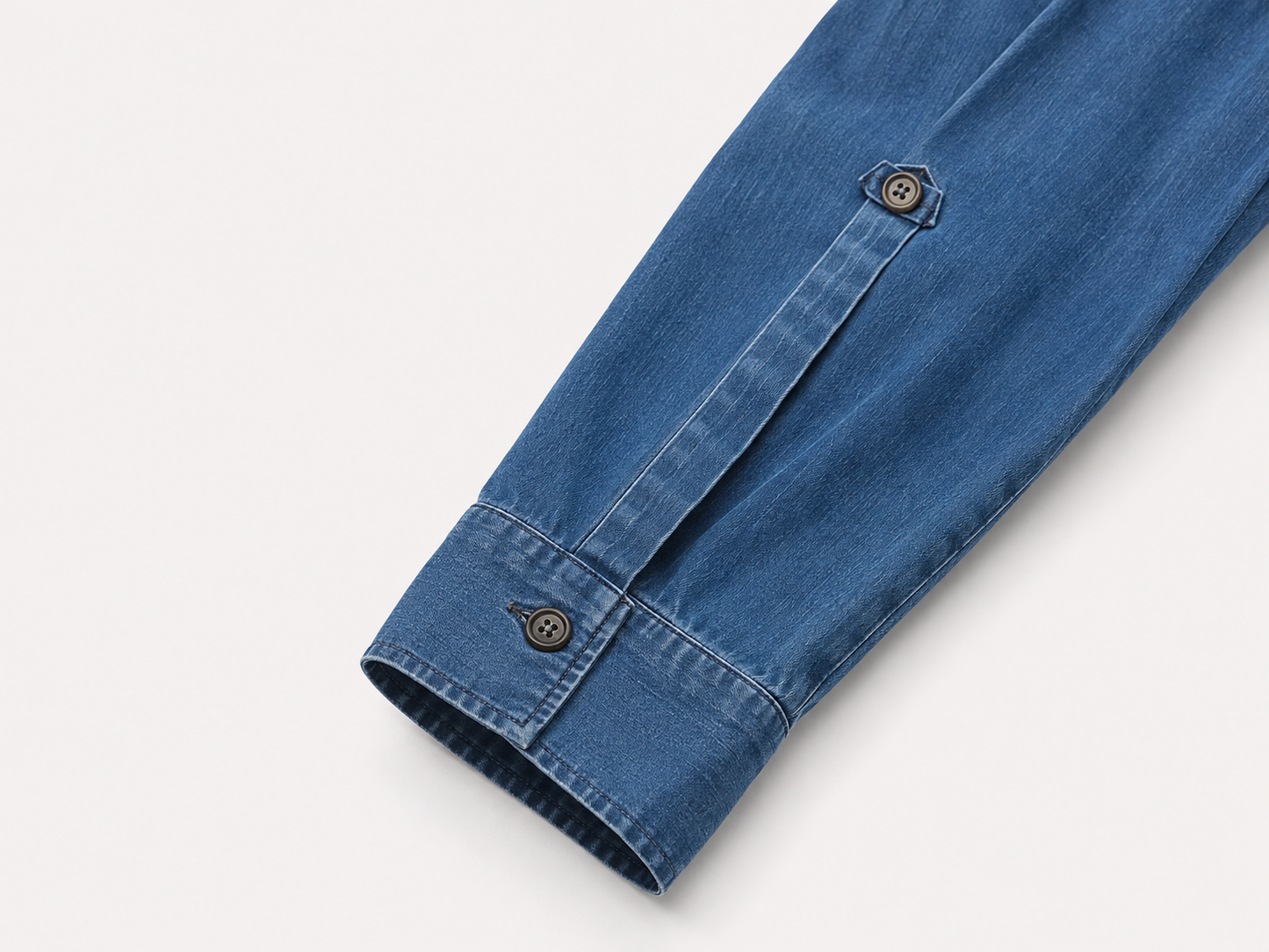 Camisa Denim Tencel con Bolsillos