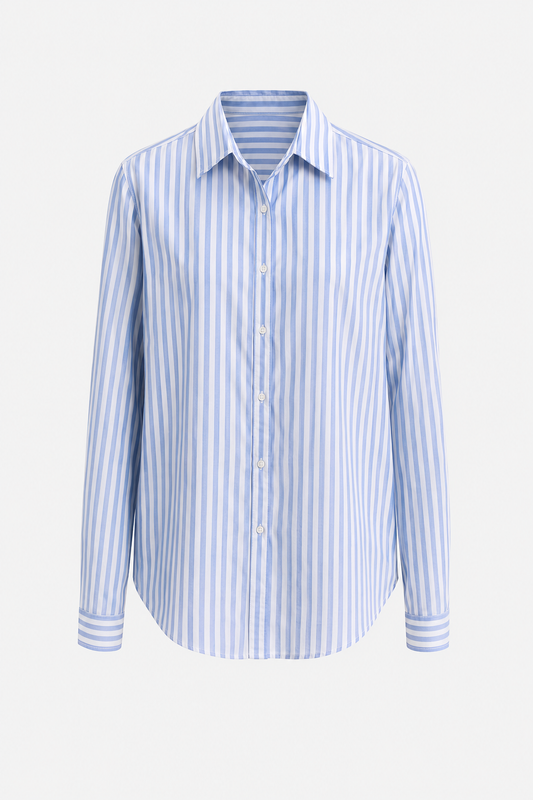 Camisa Oxford Rayas Azul Cielo