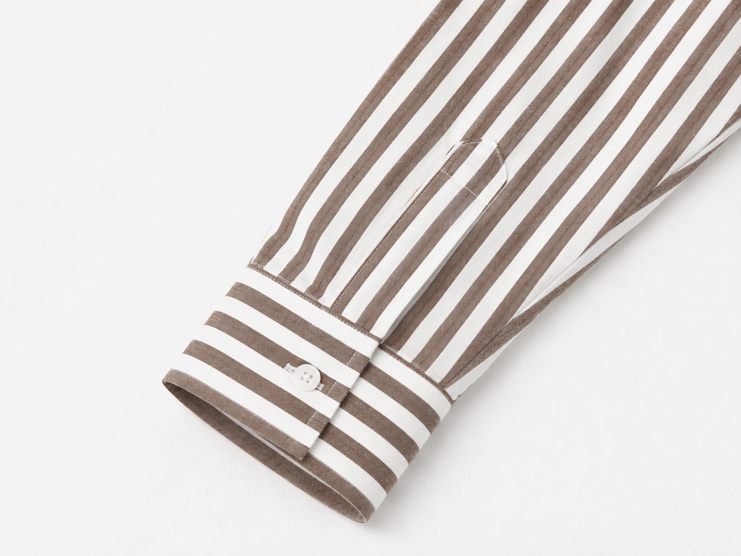 Camisa Oxford Rayas Chocolate