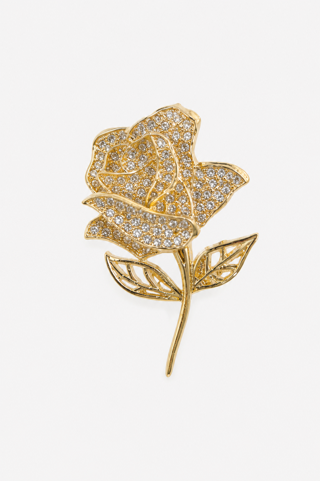 Broche nacarado dorado