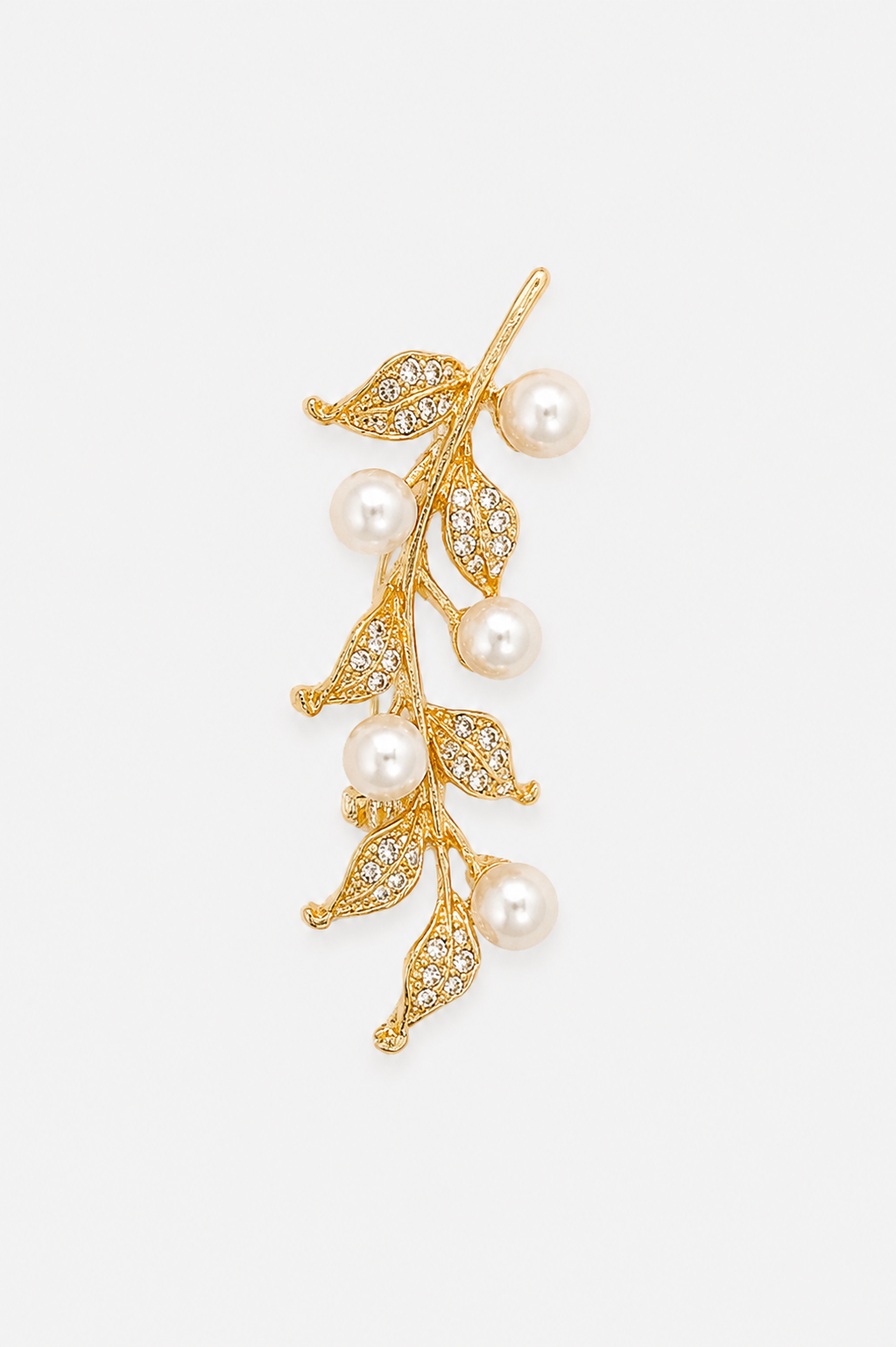 Broche nacarado dorado