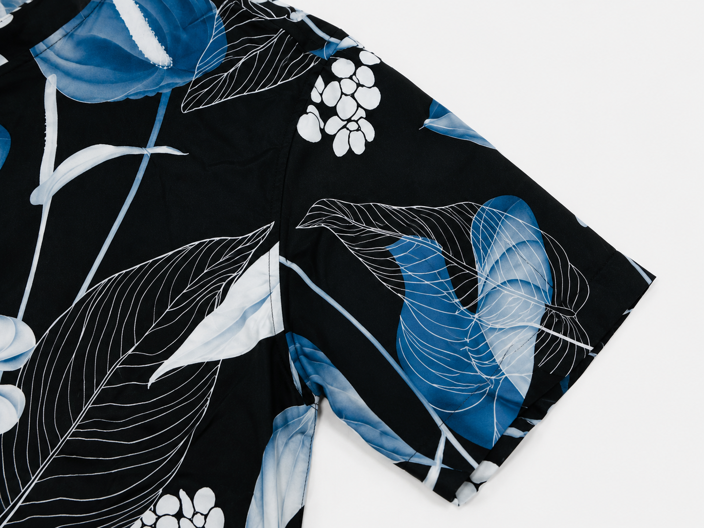 Camisa Estampada Cuello Mao