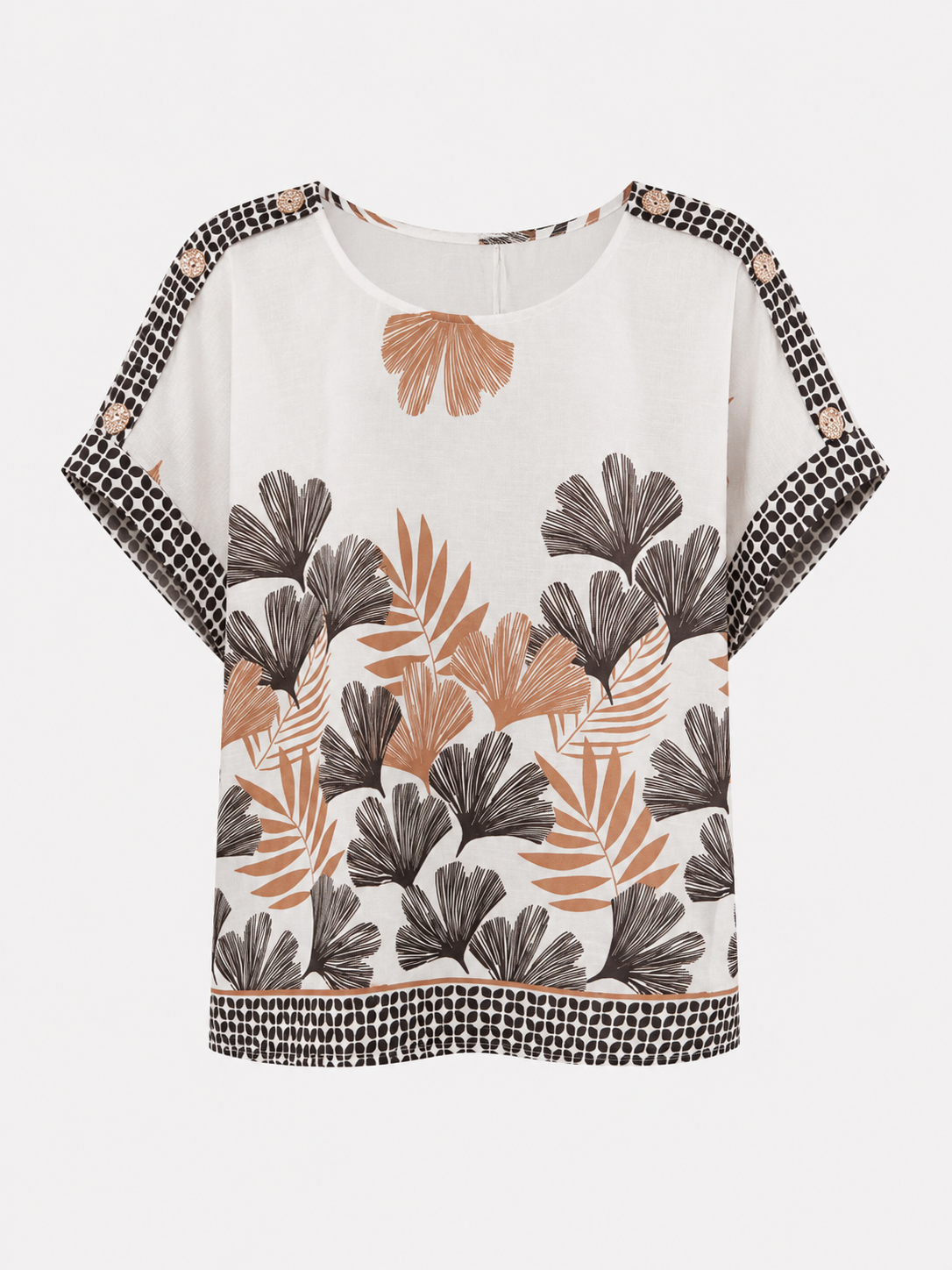 Blusa Hojas Mujer