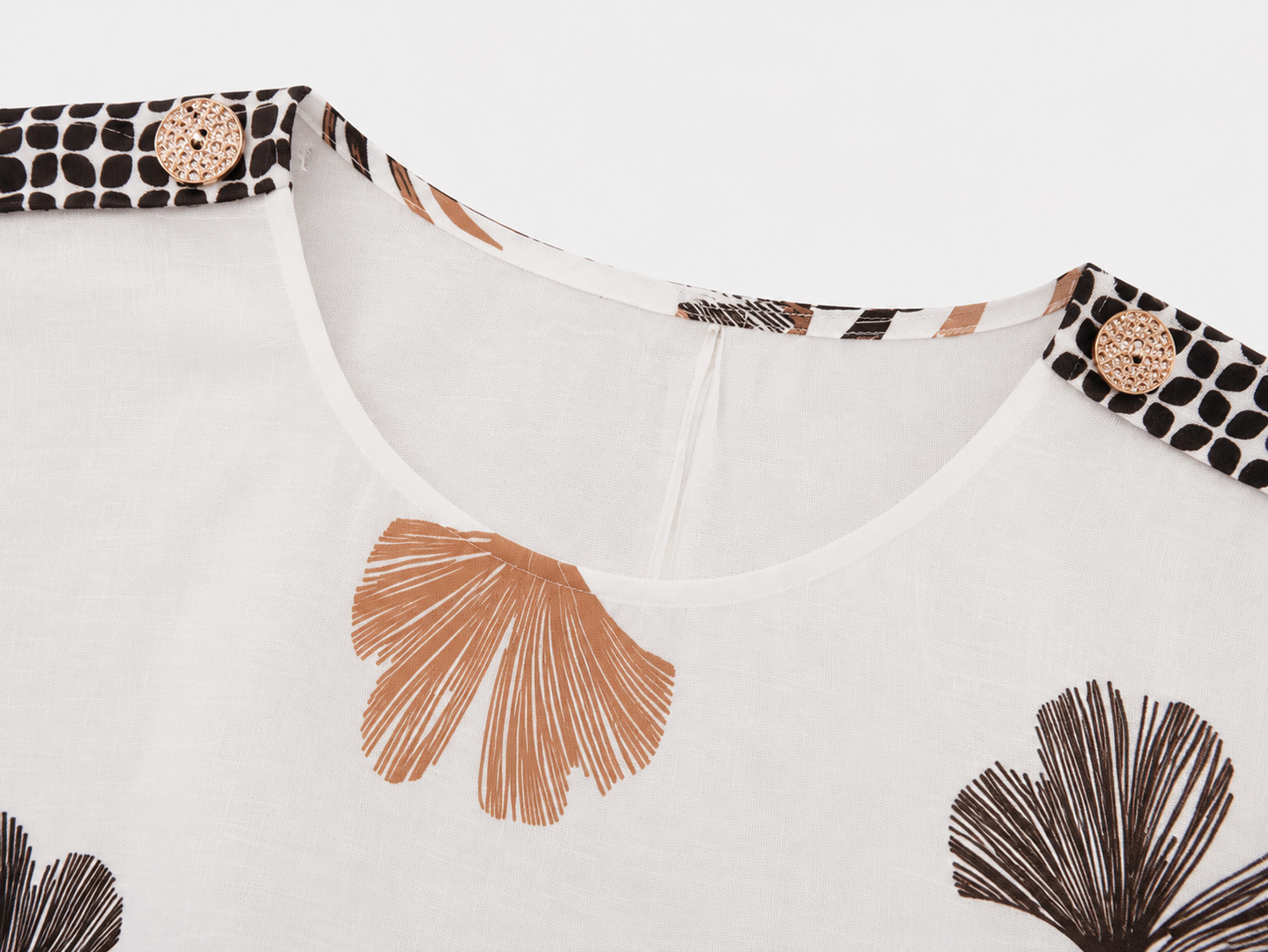 Blusa Hojas Mujer