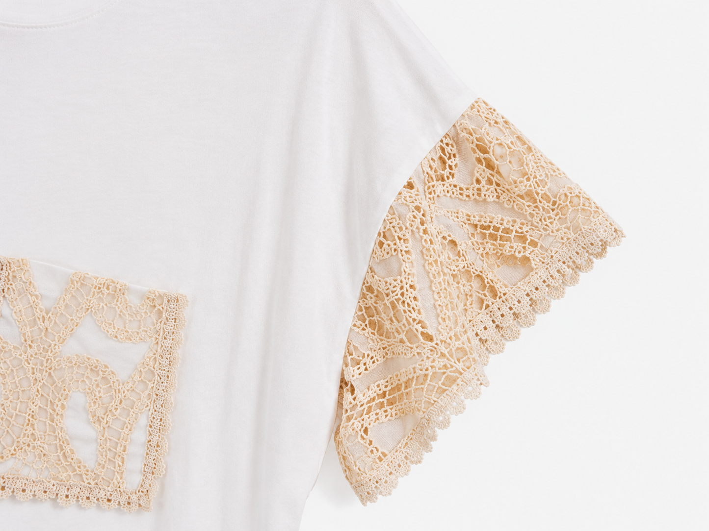 Camiseta crochet pocket