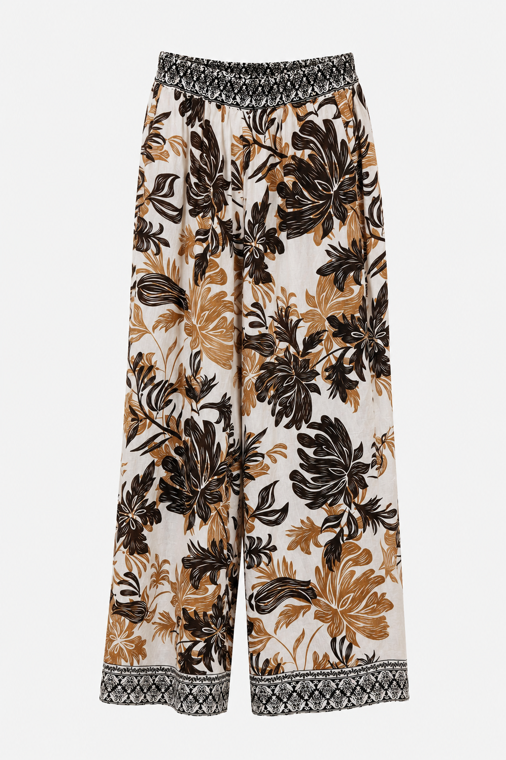 Pantalón estampado tropical