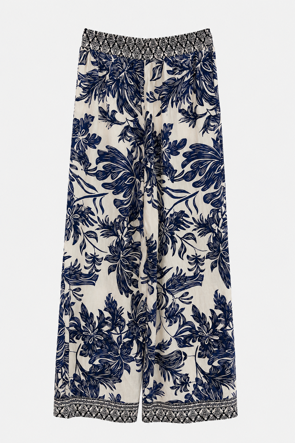 Pantalón estampado tropical