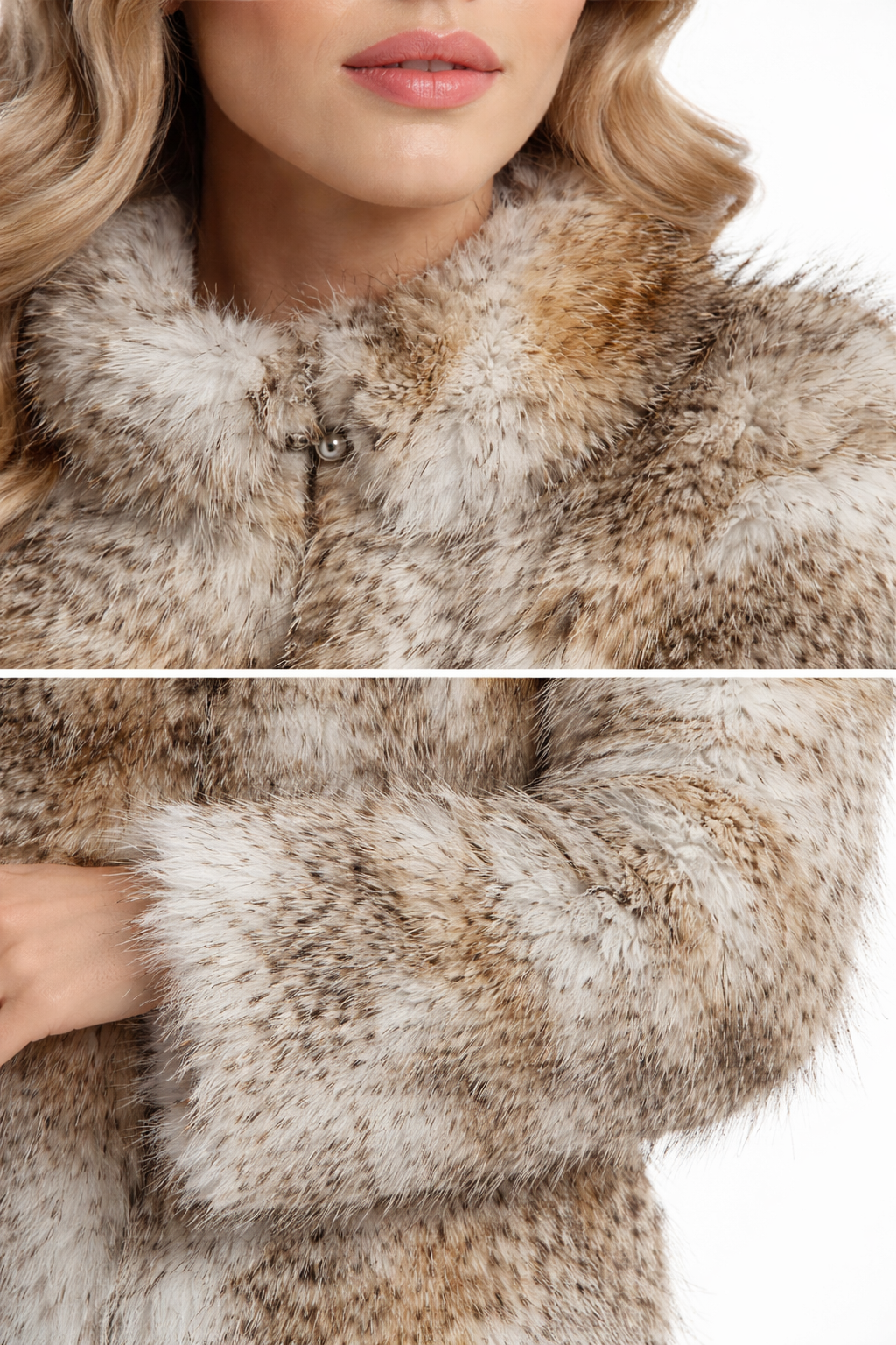 Chaqueta de Pelo Sintético Suave