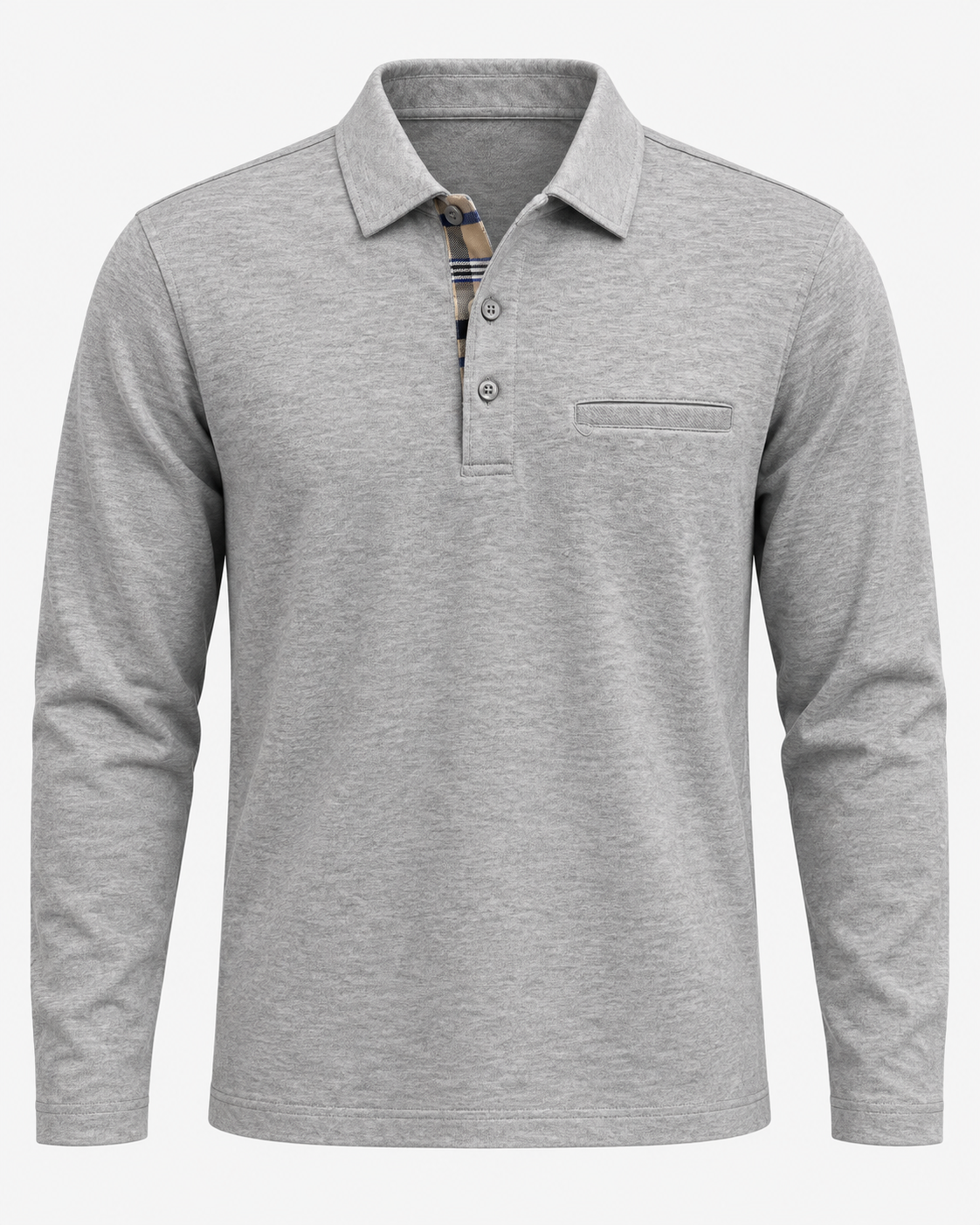 Polo Jaspeado de Manga