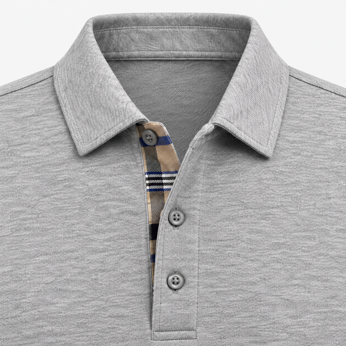 Polo Jaspeado de Manga