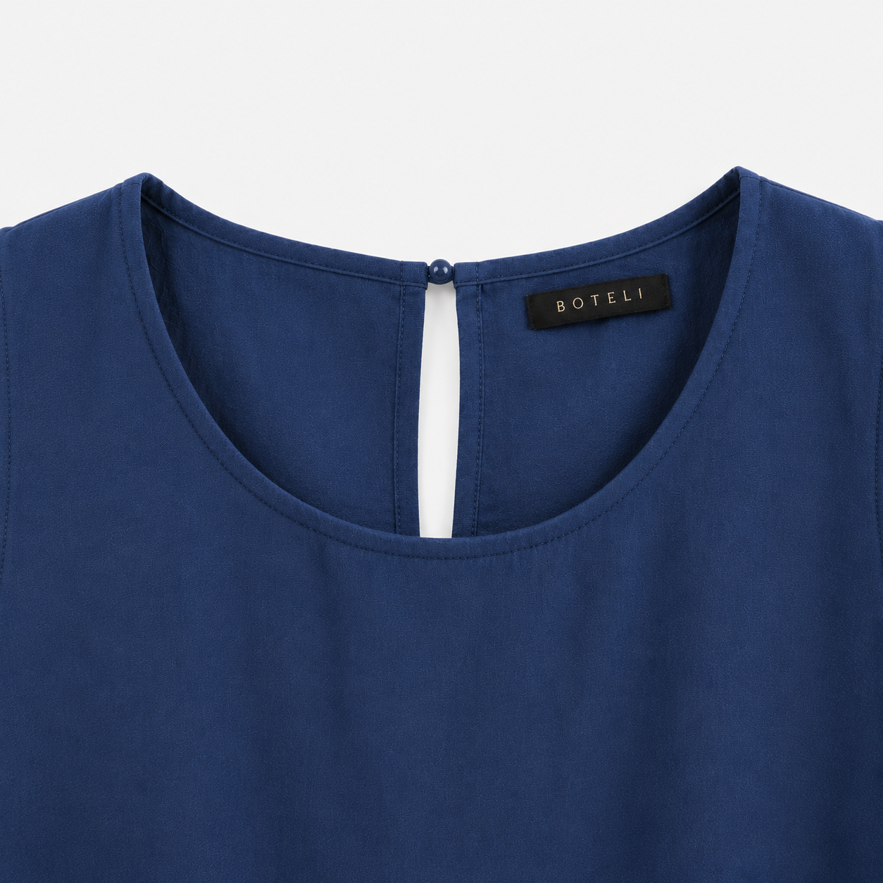Camisa Azul Marino de Tirantes con Bordado