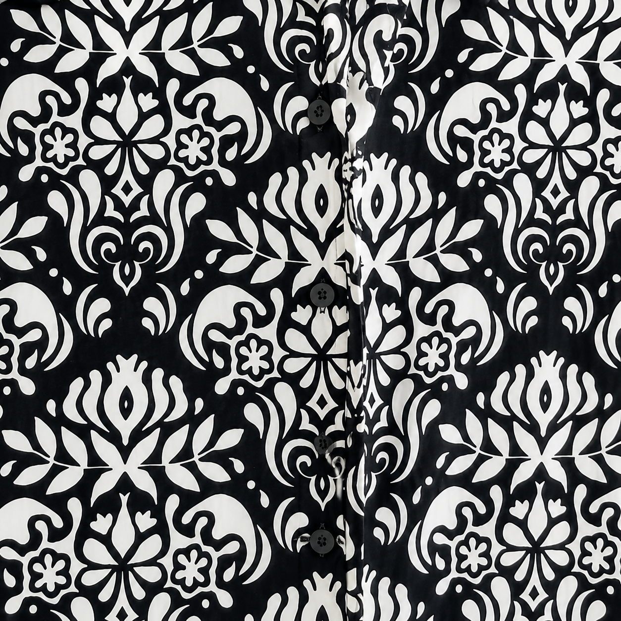 Camisa Estampada Negra de Tirantes