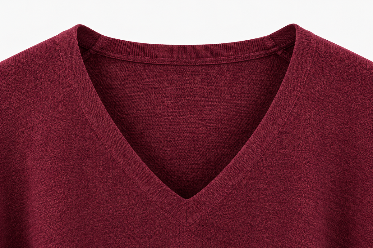 Jersey oversize de punto con escote en V