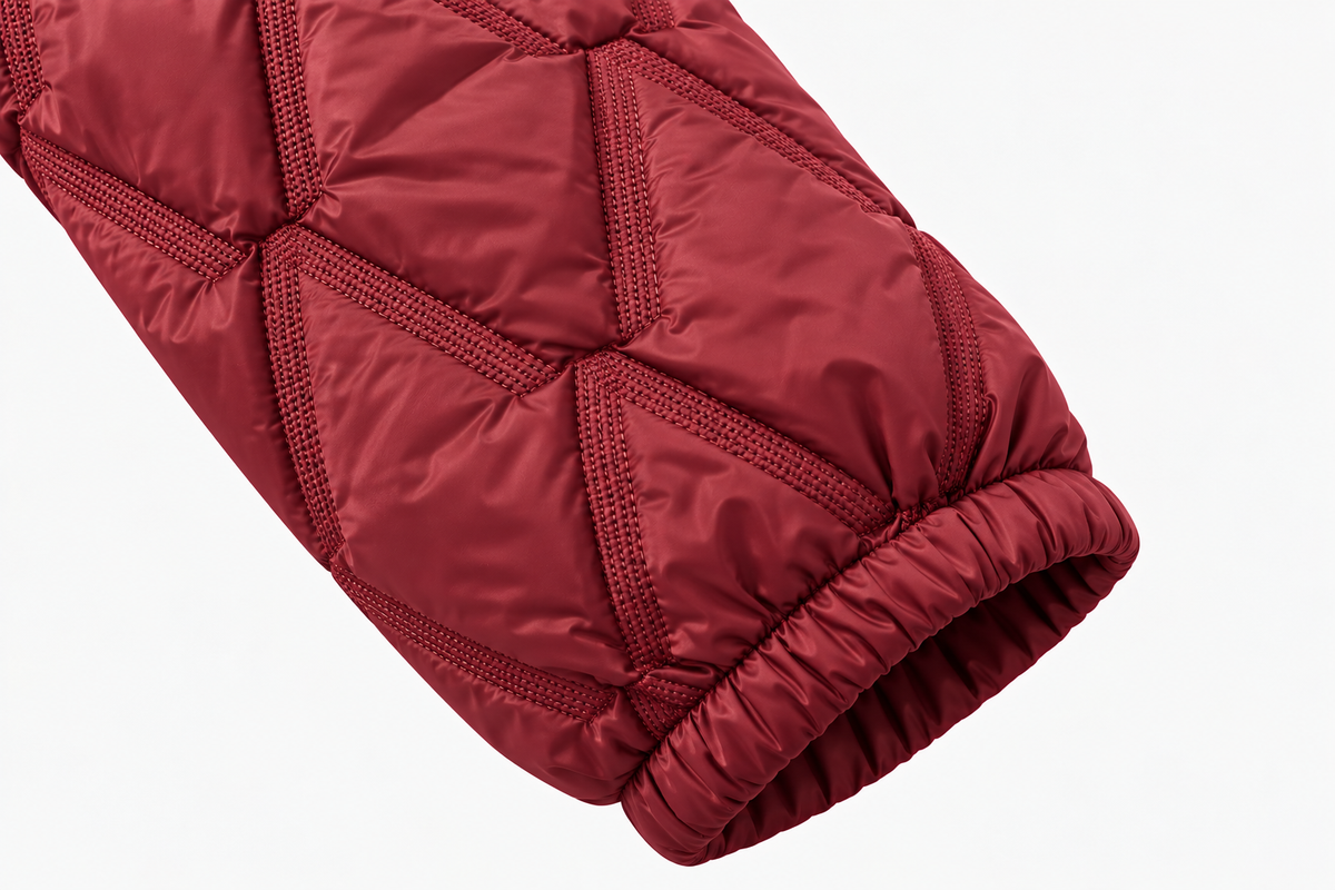 Chaqueta Bomber Acolchada con Cremallera Dorada
