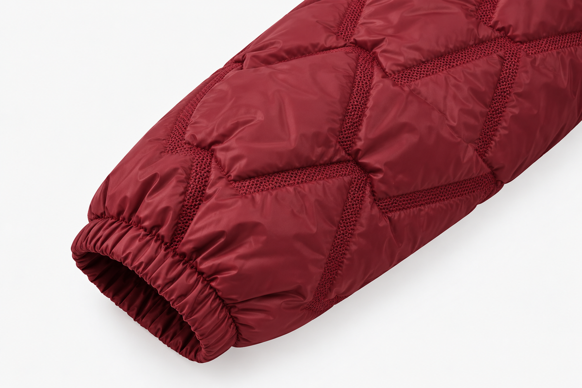 Chaqueta Bomber Acolchada con Cremallera Dorada
