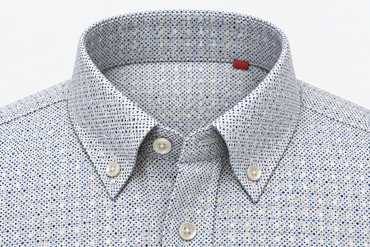 Camisa Blanca Microestampada