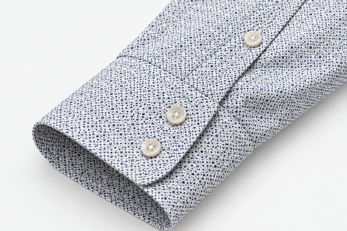 Camisa Blanca Microestampada