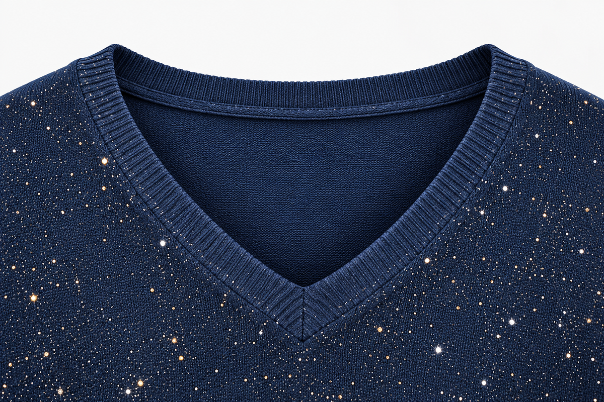 Jersey Oversize de Punto con Brillo