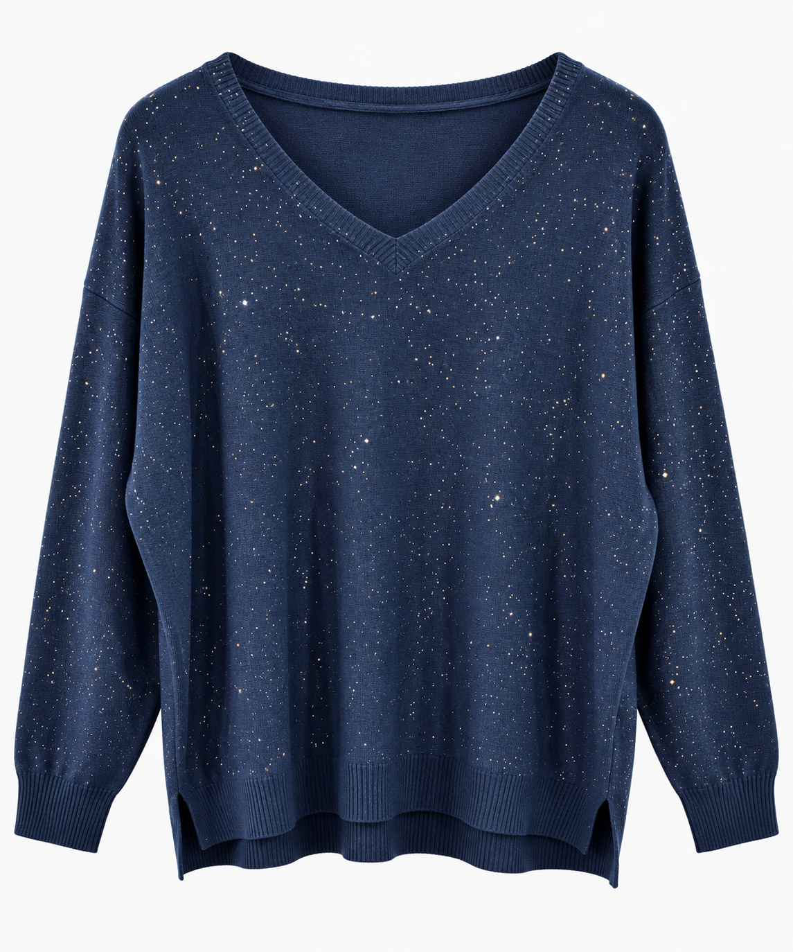 Jersey Oversize de Punto con Brillo